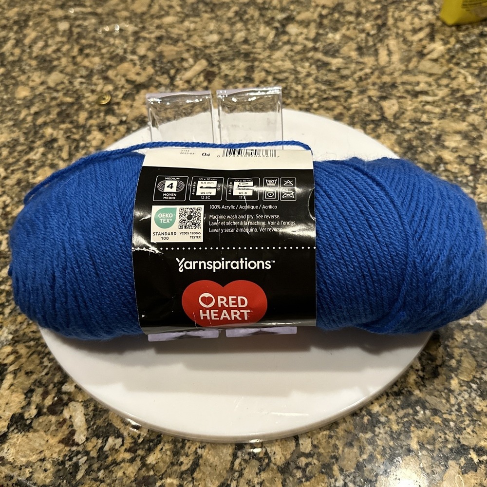 Red Heart Super Saver Yarn 7oz 364yds Blue 100% acrylic NEW Craft Knitting